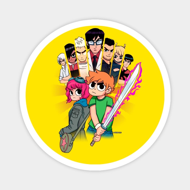 Scott Pilgrim vs the World Magnet by FlamingFox